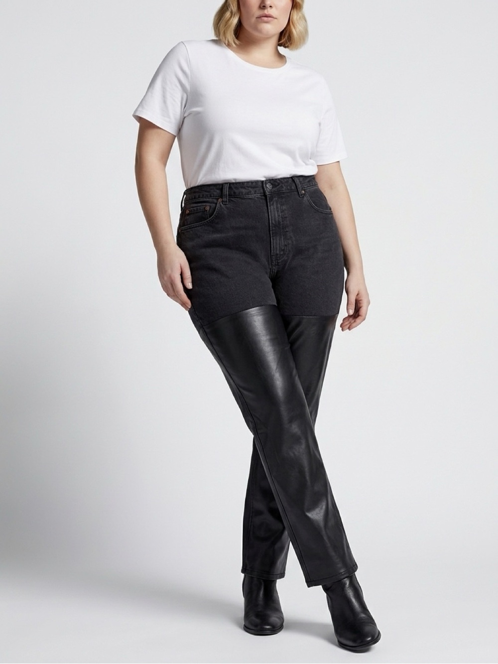 Abercrombie & Fitch High-Rise Two-Tone Black Women’s Jeans